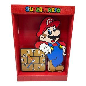 Super Mario Wall Clock Metal Nintendo Video Game Super Mario Bros